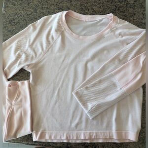 Light Pink Long Sleeve Top swiftly tech lululemon